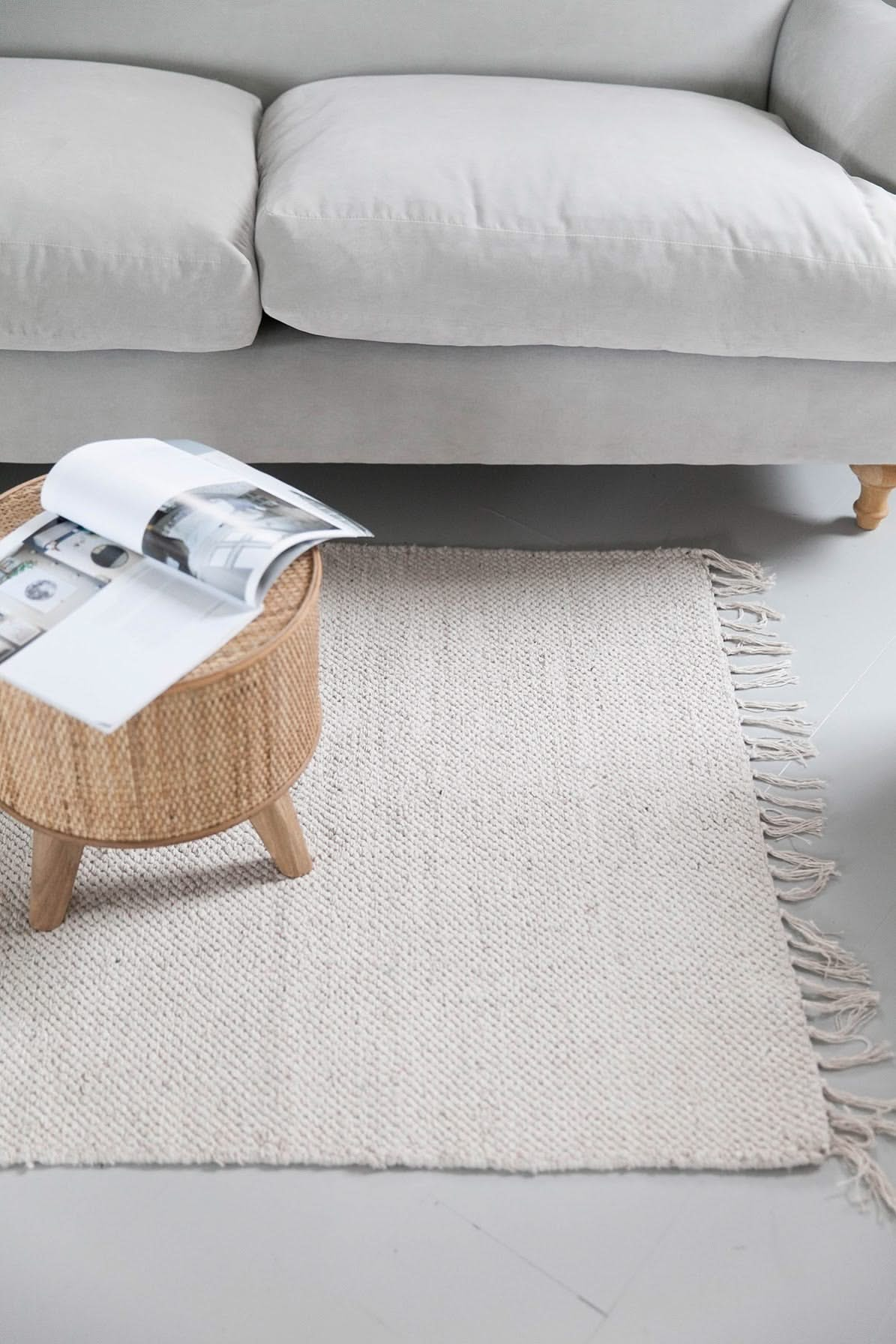 The Abbi - Cream Washable Cotton Rug