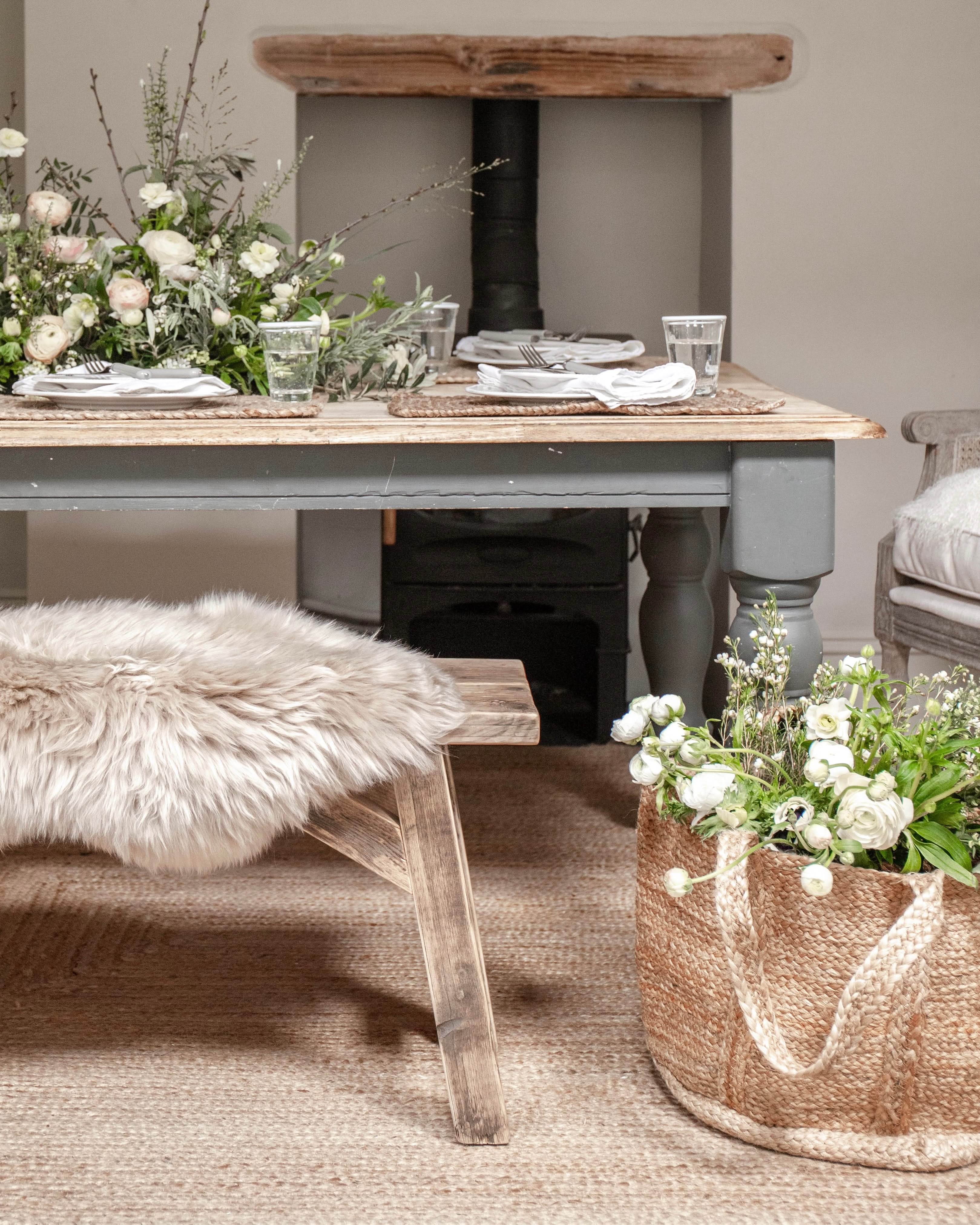 Complimentary Luxe Sheepskin in oyster