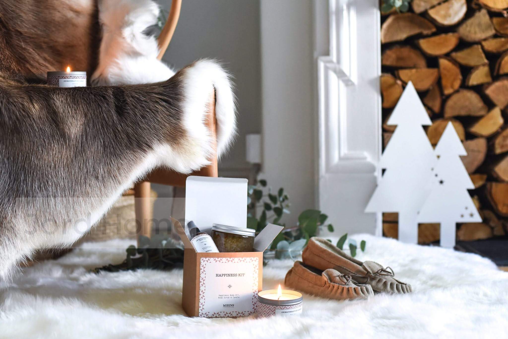 Reindeer hide gift set for her