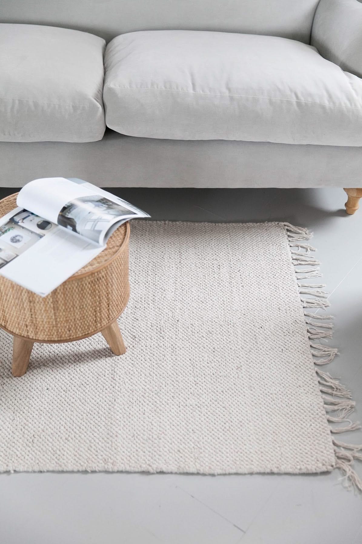 The Abbi - Supersoft Cream Cotton Rug