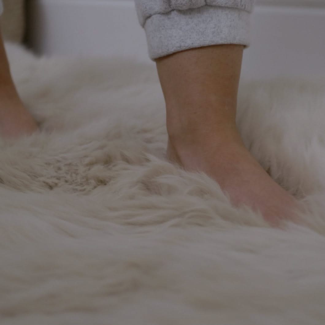 ethical double sheepskin rug