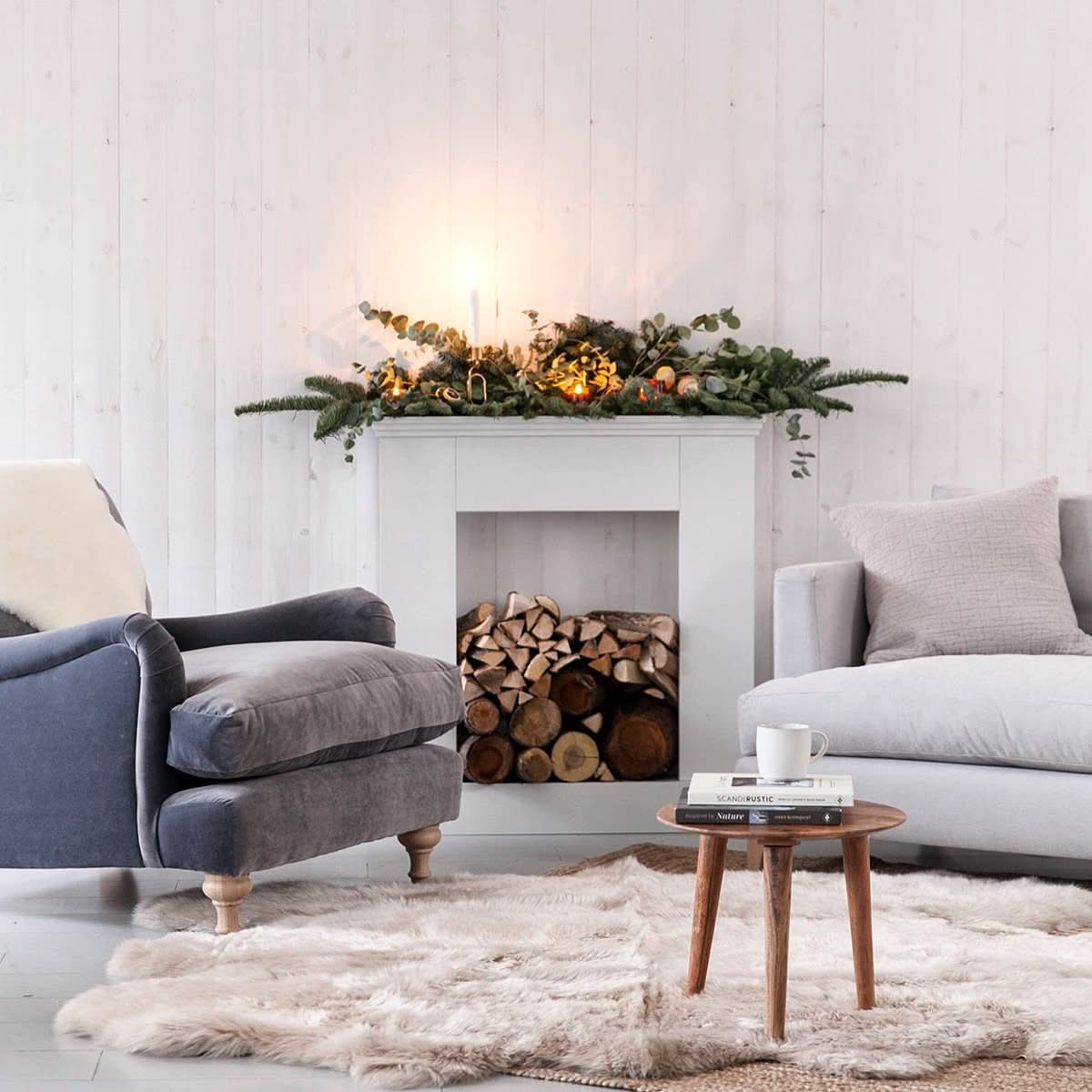 Large sheepskin rug