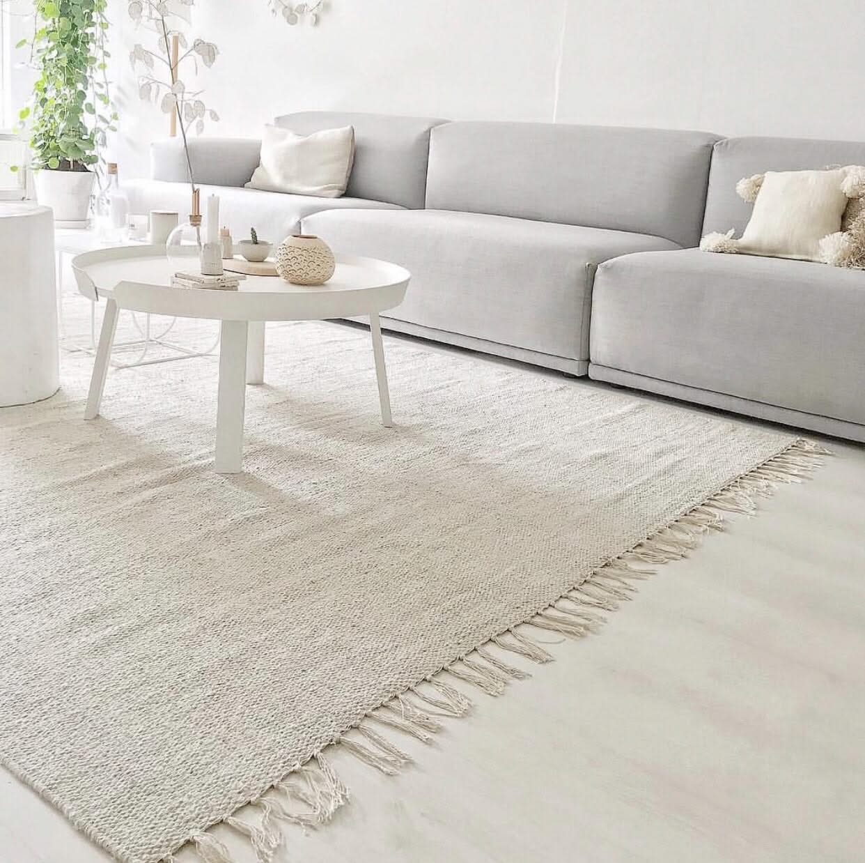Neutral Scandi Large Cotton Rug