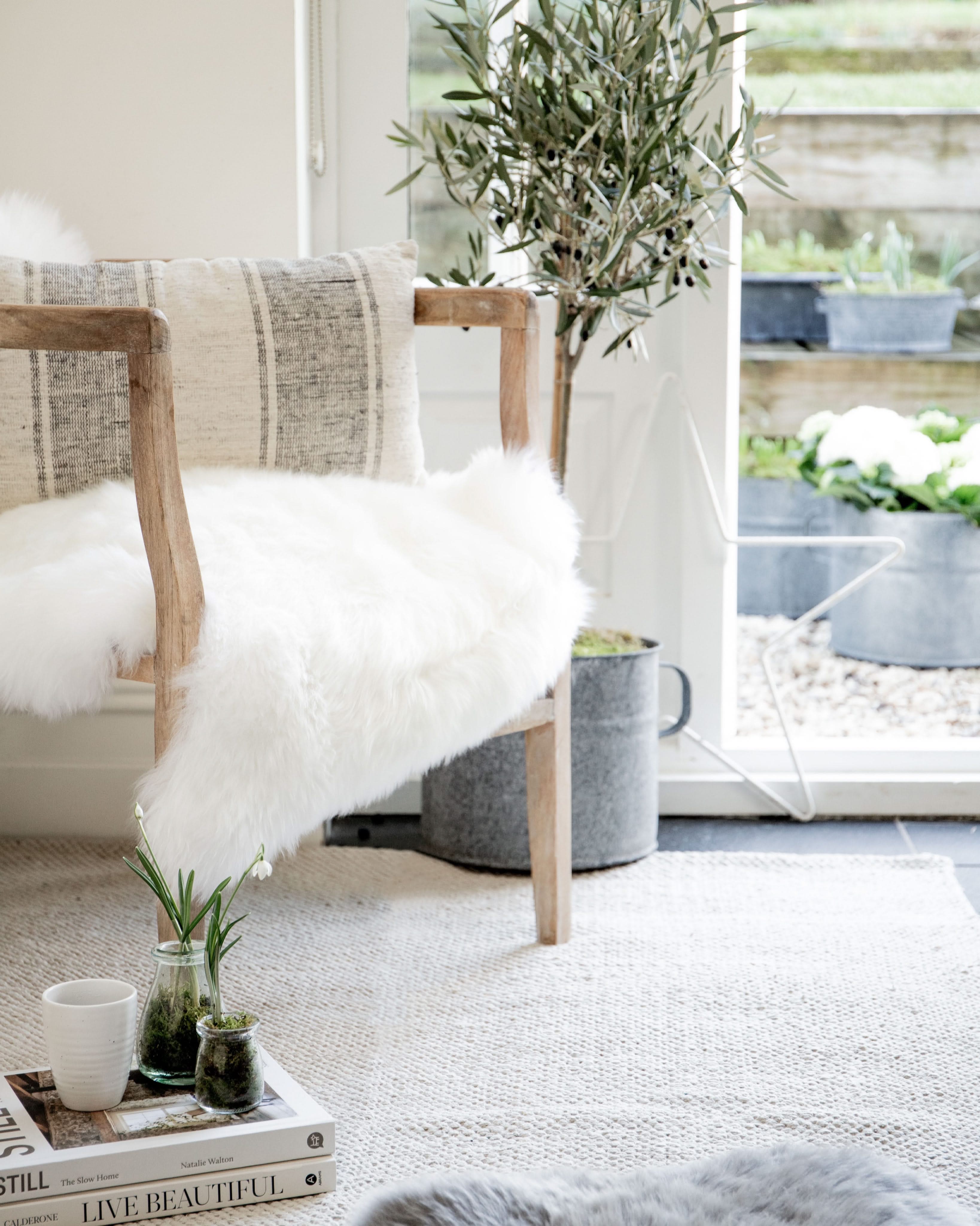 Indoor / Outdoor Sheepskin Rug - Ivory