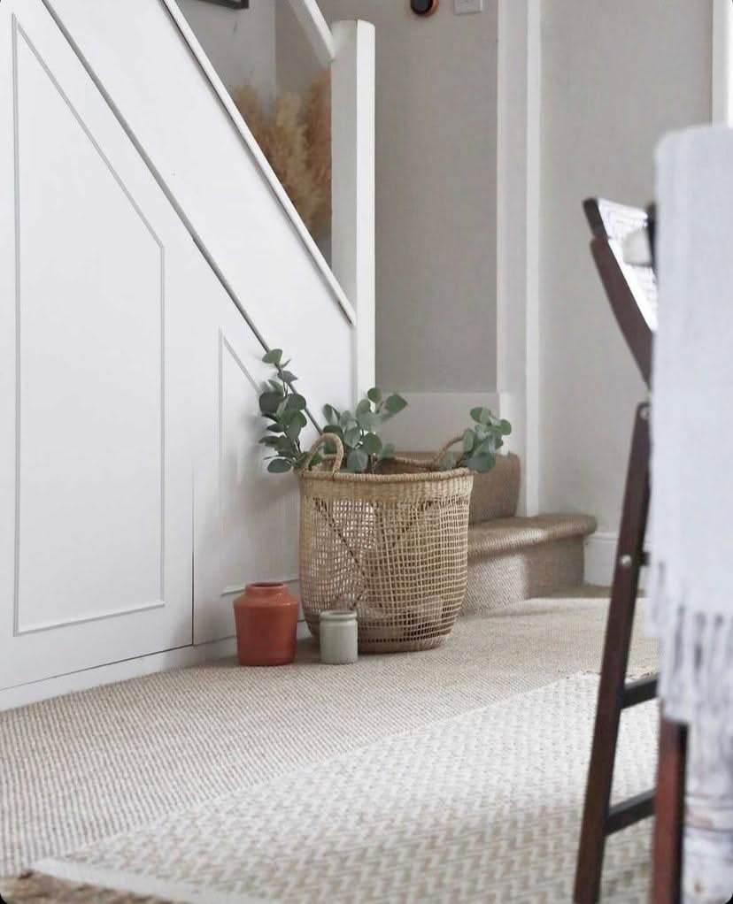 Sophie Oatmeal Cotton Chevron Rug